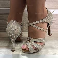 Us 58 00 Women S Leatherette Heels Latin With Rhinestone Dance Shoes Jj S House Stylish Wedding Dresses Jjshouse Dance Shoes Dance shoes for ballet, tap, jazz, modern. pinterest