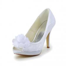 Dove acquistare le scarpe da sposa. Scarpe Sposa Online In Pizzo Spuntate Con Plateausposatelier