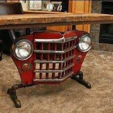 Antique Car Monet Table Car Part Furniture Car Furniture Antique Cars