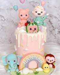 How to make cocomelon birthday cake tutorial подробнее. Pin By Caketastik On 30 Cocomelon Birthday Cake Ideas In 2021 Baby Birthday Party Theme 1st Birthday Party Decorations Kids Themed Birthday Parties