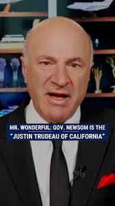 "Gavin Newsom is a terrible manager. He is the Justin Trudeau of  California.", Kevin O'Leary discusses the decline of California under the  governor's leadership, calling it "a dumpster fire."