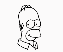 Draw the shape of homer's neck and torso. How To Draw Homer Simpson For Kids Step By Step