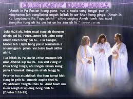 Sinna 3, April 18, 2015 ni ading. “Amah in amaute kiangah, 'Note in kei  kiangah,”Zatui siampa, nang ki damsak phot in! Capernaum a kibawl cia ka  zak khempeuh.