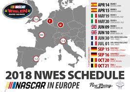 Subscribe to the nascar whelen euro series newsletter. The Nascar Whelen Euro Series Presented Its 2018 Calendar Today Six Events Five Road Courses And One Oval That Will Close The Regular Season Nascar