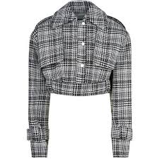 Black And White Checkered Jacket Womens Off White Check Jacket 1 510 Liked On Polyvore Featuring Outerwear Jackets Cropped Trench Jacket Hound Houndstooth Jacket Urban Jacket Checkered Jacket