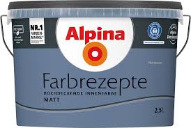 Schöner wohnen trendfarbe wandfarbe matt tester 50 ml. Innenfarbe In Blau Blau Streichen Alpina Farbrezepte Nordmeer Alpina Farben
