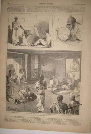 Antique Print - Voc Church Nalour Baticalo Ceylon P 389 Baldaeus 1672 Description: This original engraving originates from the 1672 German edition of Baldaeus' 'Nauwkeurige beschrijving Malabar en Choromandel, derz. aangrenzend rijken,