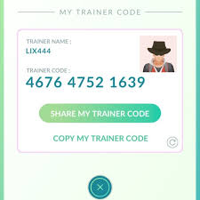Pokemon Go Friend Code Pokemon Go Pokemon Pokemon Trainer