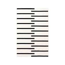 Transparent Black And White Striped Rug Tiger Cream Black Nordic Knots In 2020 Scandinavian Rug Black Rug Funky Home Decor