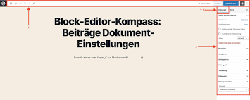 Službeni papir koji se može koristiti kao dokaz ili informacija 2. Dokument Einstellungen Der Beitrage Und Seiten Des Wordpress Block Editors