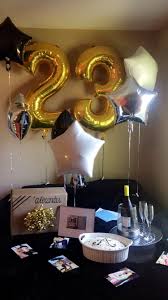 25th Birthday Decoration Ideas For Him Alex 23rd Birthday 23rd Birthday Birthday Present For Boyfriend Birthday Surprise Boyfriend