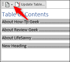 A table of content helps in navigating through a word document by providing associated page numbers and step 1 − consider you already have a table of content as shown above. How To Create And Manage A Table Of Contents In Microsoft Word