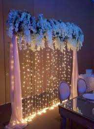 Wedding Party Ideas Decoration Fairy Lights 65 Ideas Wedding Decorations Wedding Scene Flower Decorations