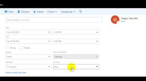 How To Send A Meeting Invite In Outlook Webmail 365 Youtube