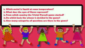 Instantly play online for free, no downloading needed! 80 Trivial Pursuit Questions For Kids Amazing Things