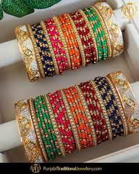 Punjabi Bangles Buy Latest Punjabi Bangles Online In At Best Price Punjabi Traditional Jewellery Bangles Jewelry Designs Bangle Set Traditional Jewelry