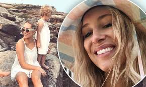 Former football WAG Phoebe Burgess flaunts her close bond with her two  young kids Poppy and Billy