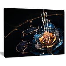 Check spelling or type a new query. Design Art Orange Blue Flower With Water Drops Floral Digital Art Canvas Print Walmart Canada