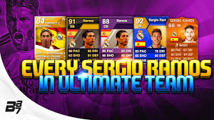 Every Sergio Ramos Card On Fifa Ultimate Team Youtube