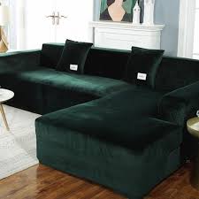 Armless and modular sectional slipcovers offer a tailored construction that goes over the furniture base. Beautyhome Plush Velvet Couch Covers Sofa Covers Loveseat Sofa Armchair Sectional Sofa In 2021 Corner Sofa Covers Couch Covers Sofa Covers