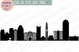 Download las vegas skyline stock vectors. Boston Skyline Vector Massachusetts Usa City Svg Jpg Png Dwg Cdr Eps Ai 42329 Illustrations Design Bundles