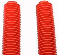Universal Dirt Bike Off Road Front Shock 40mm Fork Rubber Boot Dust Jacket  Cover Custom (Red)