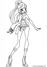Bloom Season 5 Winx Club Coloring Pages Printable