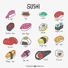 Sushi Icon Collection Sushi Drawing Sushi Art Sushi