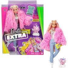 barbie extra pembe pelus ceketli unicorn oyuncakli bebek fiyati