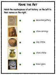 Art History Facts Worksheets For Kids Art Through The Years Pdf History Worksheets History Facts Art History