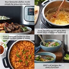 4.3 out of 5 stars. Instant Pot Duo 7 In 1 Electric Pressure Cooker 6 Litre 1000 W Brushed Stainless Steel Black Amazon De Home Kitchen