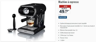 Pictured here is the dark chrome matching for €239. Promo Lidl Machine Expresso Avec Systeme De Broyage A 49 99