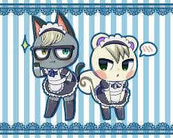 Raymond And Marshal Maid Buddies Raymond Animal Crossing Fan Art Animal Crossing Animal Crossing Funny