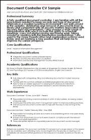 Secondly, a declaration part of the resume of itself is a declaration format for a cv. Document Controller Cv Example Myperfectcv