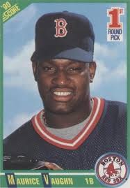 6) 1990 MVP Collector Pin Series & Score Card -McGriff,Ryan,McGwire,Vaughn… 