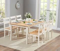 The Chiltern 150cm Oak And Cream Dining Table And Chairs Reviews Mesas Y Sillas Comedor Decoracion Reciclada Para El Hogar Juego De Comedor
