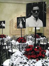 Black And White Party Ideas For Him What S Black And White And Red All Over This 50 Th Birthday Party We Did At The Birthday Party Tables 50th Birthday Party 50th Birthday Party Ideas For Men