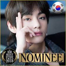 Kim Tae Hyung V Winner Of The 100 Most Handsome Faces Of 2017 List And Automatic Nominee For The 2018 List Kimtaehyung V B Handsome Faces Handsome Face