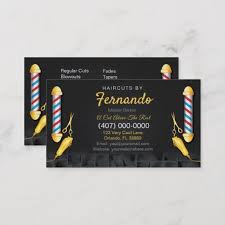 Business cards for your barber shop. Barbershop Template Barber Pole And Clippers Business Card Zazzle Com In 2021 Barber Shop Business Cards Barber Shop Barber Business Cards