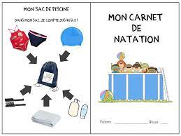 mon carnet de natation eps maternelle entrainement de natation education physique et sportive