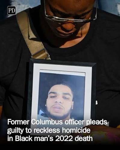 Anderson was a K-9 officer with Columbus police when he killed 20-year-old Donovan  Lewis. See more below