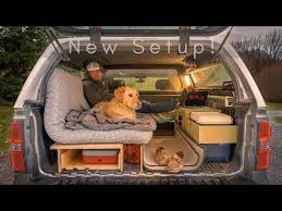 pick up truck camper build my new set up with a pull out bed youtube in 2021 truck bed camping truck camper truck camping