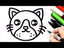 رسم سهل وكيوت رسم قطة سهله جدا تعليم الرسم للأطفال خطوة بخطوة رسومات سهلة وجميلة youtube character snoopy art