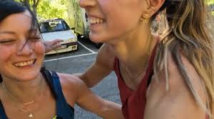 Solène Amoros y Katherine Choong escalan Alibaba (240m, 8a+) en Aiglun