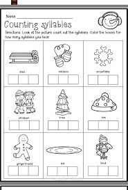 Pin By Missy Pitzer On A First Grade Syllable Worksheet Kindergarten Freebies Syllables Kindergarten