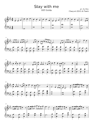 Stay With Me Goblin Ost Sheet Music For Piano Solo Musescore Com