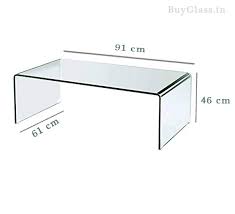 By fab glass and mirror. Price List India Vogue Bent Glass Coffee Table 19 Mm Thickness 91x61x46 Cm Compare Price