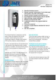 A dsl connection is slower and less reliable than both cable and fiber internet, but it's widely available. Emergency Telephone J R Technology Ltd Pdf Catalogs Technical Documentation Brochure