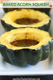 Baked Acorn Squash Meatloaf And Melodrama Recipe Acorn Squash Recipes Recipes Brown Sugar Recipes