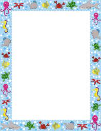 Ocean Border Clip Art Page Border And Vector Graphics Clip Art Borders Borders And Frames Page Border